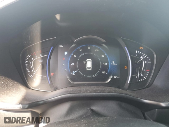 2020 Hyundai Santa Fe Limited with VIN 5NMS5CAA1LH196098, listed as a Copart auction lot 49047615 with 51,821 mi miles and Salvage Title. Bid and sale history available at carsss.com. Image 9.