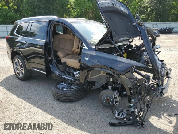 2024 Cadillac XT6 Premium Luxury with VIN 1GYKPFRSXRZ753789, listed as a Copart auction lot 60132945 with Not provided miles and Salvage title. Bid and sale history available at DreamBid. Image 4.