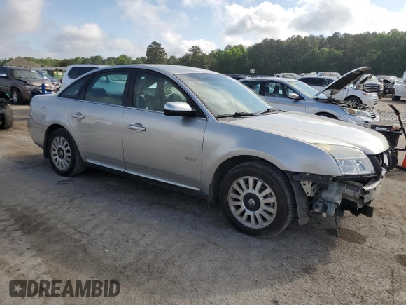 2008 Mercury Sable with VIN 1MEHM40W38G621379, listed as a Copart auction lot 54855085 with 107,443 mi miles and Salvage title. Bid and sale history available at DreamBid. Image 4.