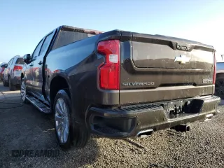 2021 Chevrolet Silverado 1500 High Country with VIN 3GCUYHETXMG296318, listed as a Copart auction lot 73781344 with 45,571 mi miles and Non Repairable. Bid and sale history available at carsss.com. Image 2.