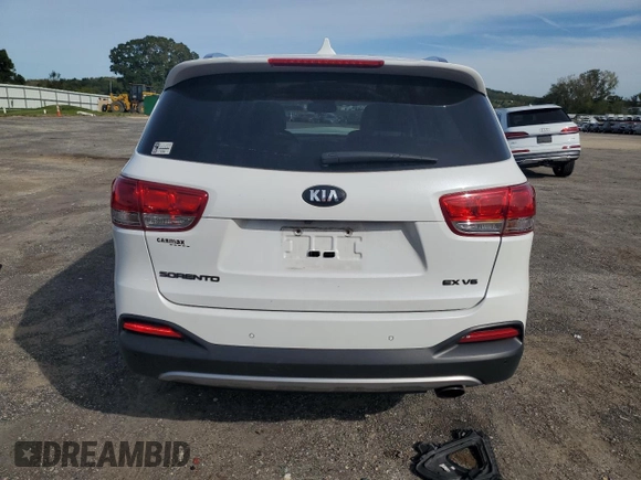 2018 Kia Sorento EX with VIN 5XYPHDA51JG395911, listed as a Copart auction lot 73528304 with 100,131 mi miles and Non Repairable. Bid and sale history available at carsss.com. Image 6.