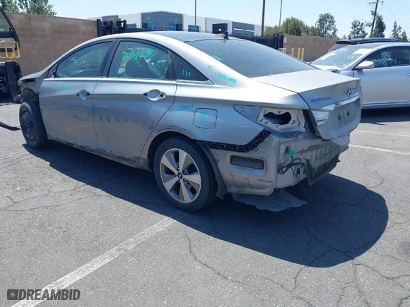 2012 Hyundai Sonata Hybrid with VIN KMHEC4A42CA040077, listed as a IAAI auction lot 42056186 with 167,621 mi miles. Bid and sale history available at carsss.com. Image 3.