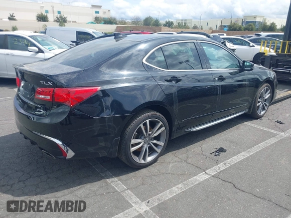 2019 Acura TLX w/Advance Pkg with VIN 19UUB3F85KA005610, listed as a IAAI auction lot 41700878 with 66,254 mi miles. Bid and sale history available at carsss.com. Image 4.