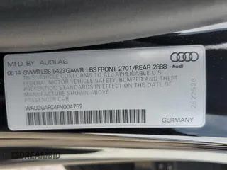 2015 Audi A7 Prestige with VIN WAU2GAFC4FN004752, listed as a Copart auction lot 59926045 with 125,855 mi miles and Salvage title. Bid and sale history available at DreamBid. Image 12.
