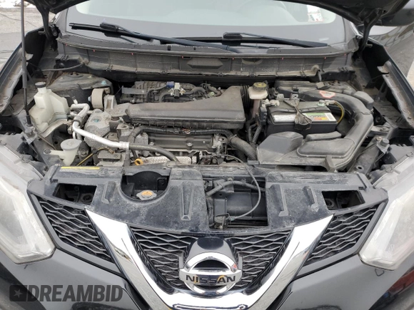 2016 Nissan Rogue SV with VIN KNMAT2MVXGP666538, listed as a Copart auction lot 45104455 with 101,104 mi miles and Salvage Title. Bid and sale history available at DreamBid. Image 12.