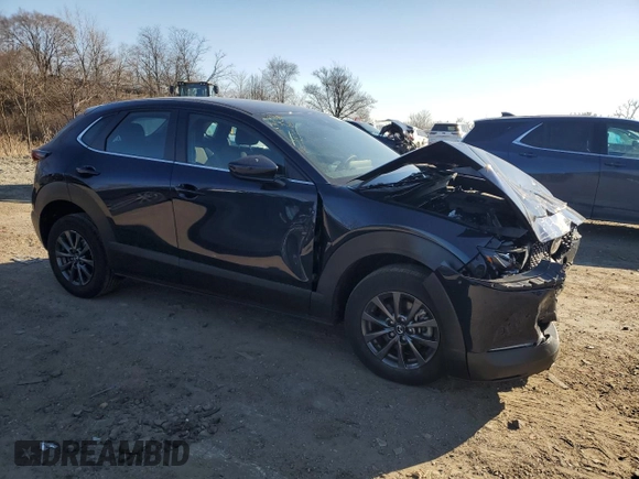 2023 Mazda CX-30 S with VIN 3MVDMBAMXPM553151, listed as a Copart auction lot 47517205 with 23,629 mi miles and Salvage Title. Bid and sale history available at carsss.com. Image 4.