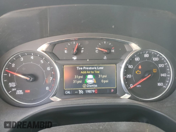 2023 GMC Acadia SLT with VIN 1GKKNML43PZ251864, listed as a Copart auction lot 44423355 with 19,879 mi miles and Salvage Title. Bid and sale history available at DreamBid. Image 9.