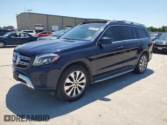 2019 Mercedes-Benz GLS 450 with VIN 4JGDF6EE6KB240051, listed as a Copart auction lot 58522094 with 29,795 mi miles and Salvage Title. Bid and sale history available at DreamBid. Image 1.