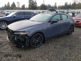 2021 Mazda Mazda3 Hatchback 2.5 Turbo Premium Plus with VIN JM1BPBNY3M1333601, listed as a Copart auction lot 86767224 with 37,401 mi miles and Salvage Title. Bid and sale history available at carsss.com. Image 1.