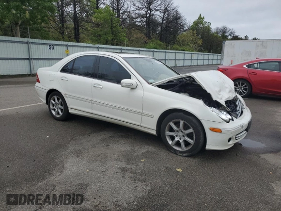 2007 Mercedes-Benz C 280 Luxury with VIN WDBRF92HX7F891031, listed as a Copart auction lot 57889315 with 168,789 mi miles and Salvage title. Bid and sale history available at DreamBid. Image 4.