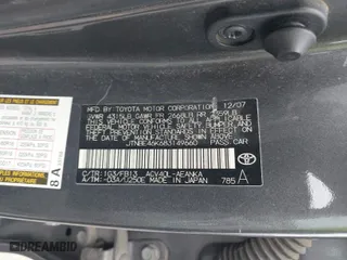2008 Toyota Camry LE with VIN JTNBE46K683149660, listed as a IAAI auction lot 41874791 with 185,028 mi miles. Bid and sale history available at carsss.com. Image 9.