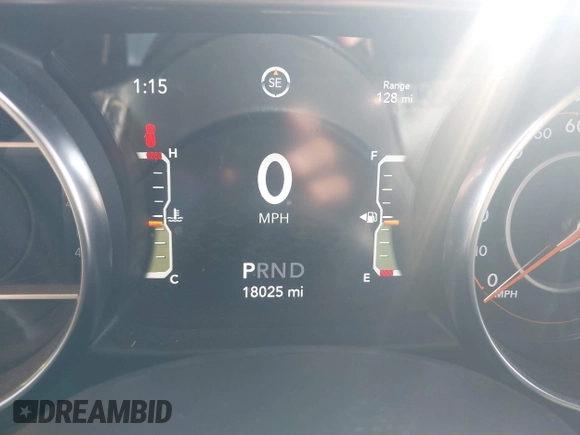 2022 Jeep Wrangler Unlimited High Tide with VIN 1C4HJXDG1NW119356, listed as a IAAI auction lot 41525063 with 18,025 mi miles and . Bid and sale history available at DreamBid. Image 7.