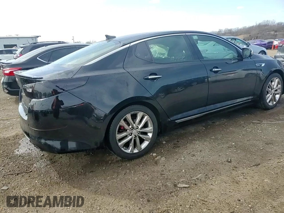 2014 Kia Optima SXL Turbo with VIN 5XXGR4A68EG283932, listed as a Copart auction lot 52962065 with 112,547 mi miles and Salvage title. Bid and sale history available at DreamBid. Image 13.