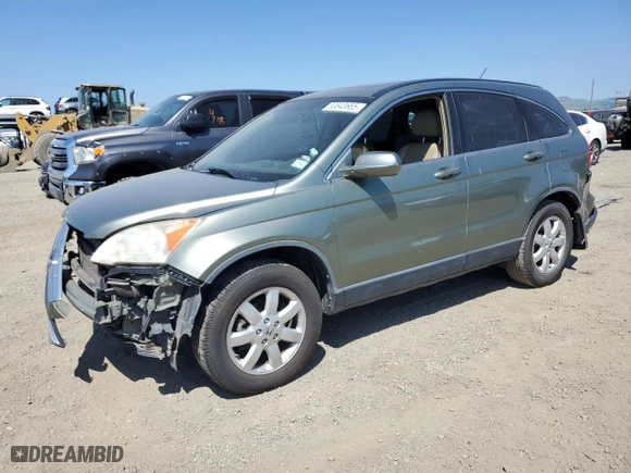 2008 Honda CR-V EX-L with VIN JHLRE48708C034972, listed as a Copart auction lot 53843665 with 201,125 mi miles and Salvage Title. Bid and sale history available at carsss.com. Image 1.