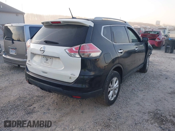 2015 Nissan Rogue SL with VIN 5N1AT2MV2FC870090, listed as a IAAI auction lot 41794859 with 117,519 mi miles and . Bid and sale history available at carsss.com. Image 4.