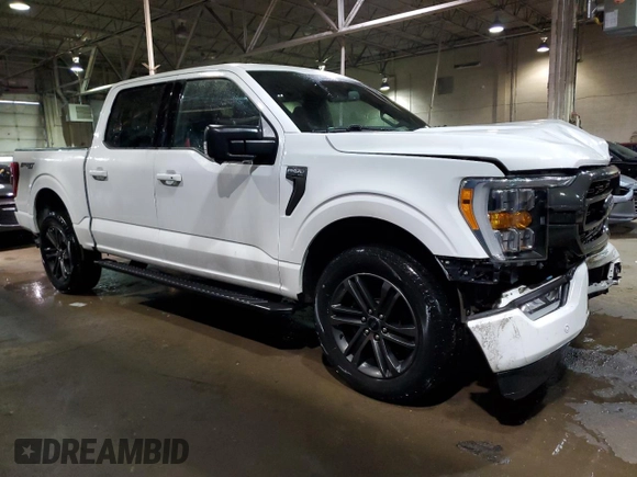 2021 Ford F-150 XL with VIN 1FTFW1E88MFA57935, listed as a Copart auction lot 85996144 with 33,058 mi miles and Salvage Title. Bid and sale history available at carsss.com. Image 4.