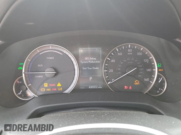 2020 Lexus RX 450h with VIN 2T2JGMDA0LC053815, listed as a Copart auction lot 58234665 with 48,002 mi miles and Salvage title. Bid and sale history available at DreamBid. Image 9.