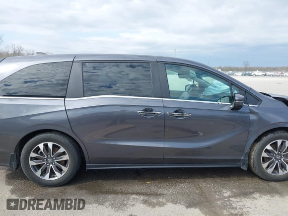 2023 Honda Odyssey EX-L with VIN 5FNRL6H69PB063863, listed as a IAAI auction lot 41647672 with 25,652 mi miles. Bid and sale history available at carsss.com. Image 13.