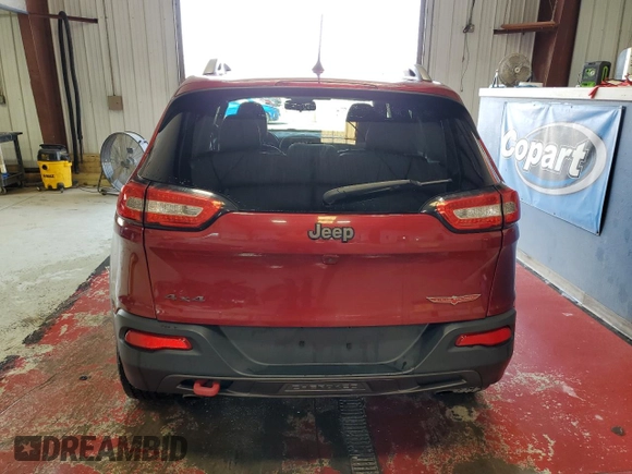 2016 Jeep Cherokee Trailhawk with VIN 1C4PJMBS2GW298186, listed as a Copart auction lot 62999945 with 153,064 mi miles and Salvage title. Bid and sale history available at DreamBid. Image 6.
