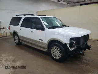 2007 Ford Expedition Max Eddie Bauer with VIN 1FMFK18567LA84940, listed as a Copart auction lot 46368655 with 270,553 mi miles and Clean Title. Bid and sale history available at DreamBid. Image 4.