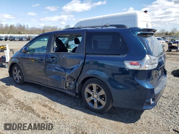 2012 Toyota Sienna SE with VIN 5TDXK3DC7CS251937, listed as a Copart auction lot 52339205 with 219,797 mi miles and Salvage Title. Bid and sale history available at carsss.com. Image 2.