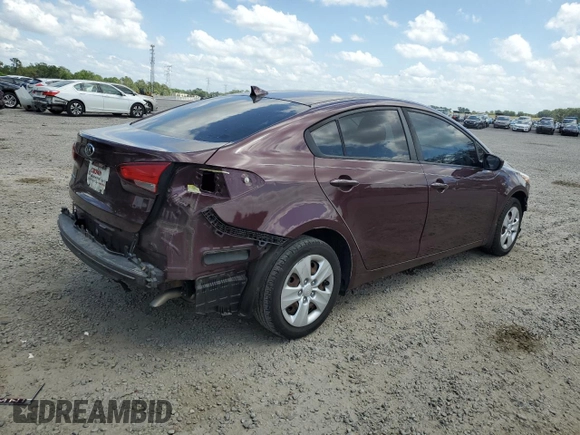 2017 Kia Forte LX with VIN 3KPFK4A79HE139487, listed as a Copart auction lot 51604035 with 62,672 mi miles and Salvage Title. Bid and sale history available at carsss.com. Image 3.