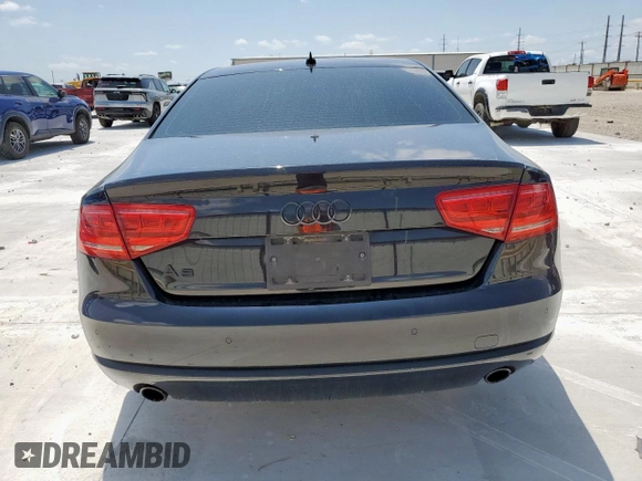 2013 Audi A8 3.0L with VIN WAUAGAFD7DN015052, listed as a Copart auction lot 60095565 with Not provided miles and Salvage title. Bid and sale history available at DreamBid. Image 6.