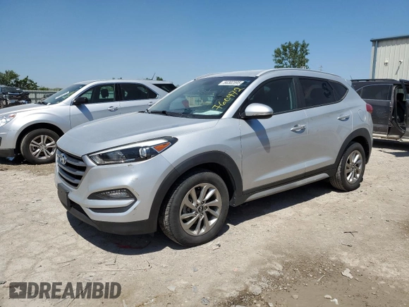 2018 Hyundai Tucson SEL z VIN KM8J33A48JU760472, wystawiony jako Copart lot #56302595 z przebiegiem 116 192 mil mil oraz Czysty tytuł • Clean title. Historia ofert i sprzedaży dostępna na DreamBid. Obrazek 1.