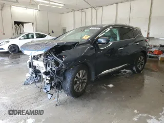 2016 Nissan Murano S with VIN 5N1AZ2MG1GN110593, listed as a Copart auction lot 47874785 with 154,292 mi miles and Salvage Title. Bid and sale history available at carsss.com. Image 1.