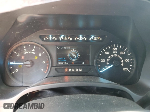 2019 Ford F-150 XL with VIN 1FTEW1CP7KKC41239, listed as a Copart auction lot 43590155 with 95,327 mi miles and Clean Title. Bid and sale history available at DreamBid. Image 9.