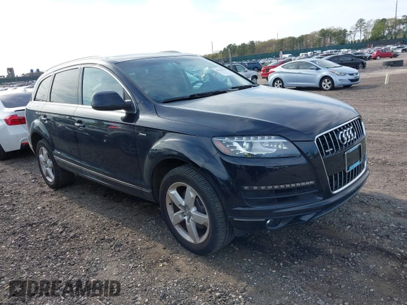 2015 Audi Q7 Premium Plus z VIN WA1LGAFE3FD021986, wystawiony jako IAAI lot #42129938 z przebiegiem 58 501 mil mil oraz . Historia ofert i sprzedaży dostępna na DreamBid. Obrazek 1.