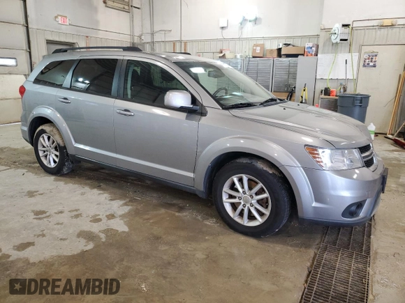 2015 Dodge Journey SXT with VIN 3C4PDCBB9FT694895, listed as a Copart auction lot 87417834 with 129,946 mi miles and Salvage Title. Bid and sale history available at carsss.com. Image 4.