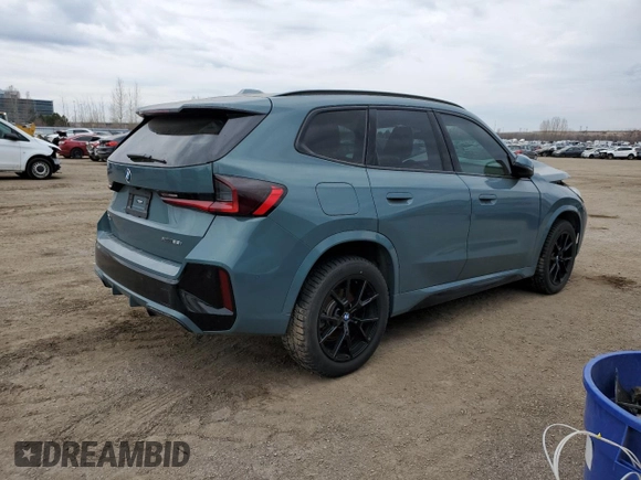 2023 BMW X1 xDrive28i with VIN WBX73EF02P5W11223, listed as a Copart auction lot 49205155 with 17,083 mi miles and Salvage Title. Bid and sale history available at DreamBid. Image 3.
