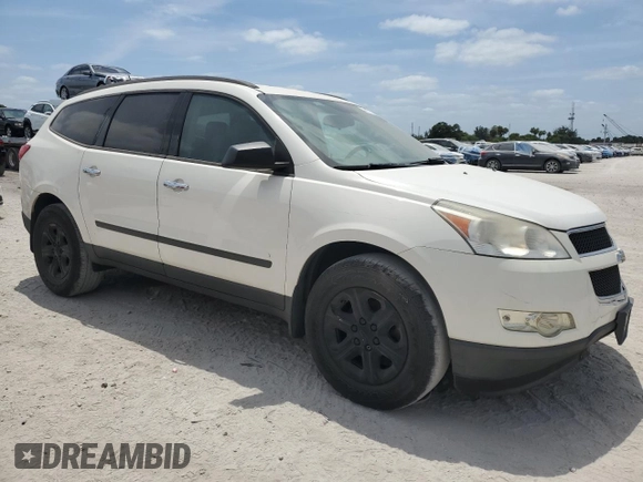2012 Chevrolet Traverse LS with VIN 1GNKRFED8CJ161750, listed as a Copart auction lot 53997215 with 124,573 mi miles and Clean Title. Bid and sale history available at DreamBid. Image 4.