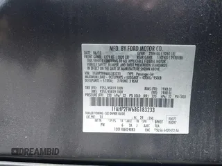 2011 Ford Taurus Limited with VIN 1FAHP2FW6BG183233, listed as a IAAI auction lot 42563414 with 96,843 mi miles and . Bid and sale history available at DreamBid. Image 9.
