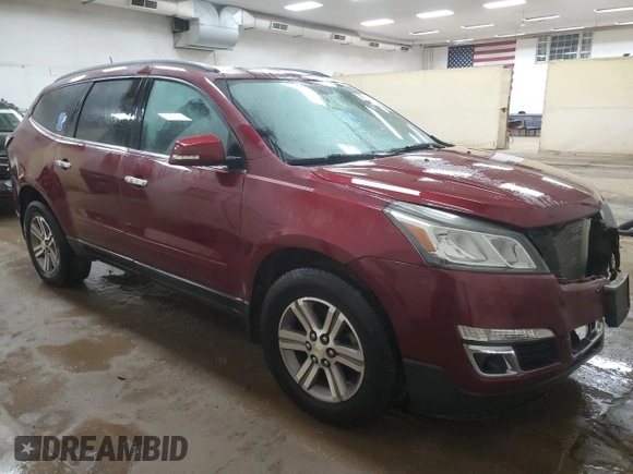 2016 Chevrolet Traverse LT with VIN 1GNKRGKD2GJ161436, listed as a Copart auction lot 49765135 with 133,228 mi miles and Clean Title. Bid and sale history available at DreamBid. Image 4.