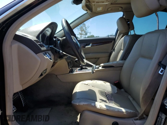 2011 Mercedes-Benz C 300 Sport with VIN WDDGF8BB0BR182300, listed as a Copart auction lot 57858985 with 194,991 mi miles and Salvage title. Bid and sale history available at DreamBid. Image 7.