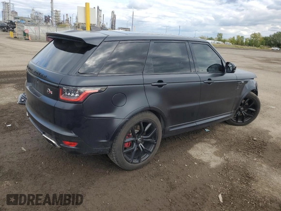 2020 Land Rover Range Rover Sport SVR with VIN SALWZ2RE2LA718179, listed as a Copart auction lot 73362244 with 78,055 mi miles and Salvage Title. Bid and sale history available at carsss.com. Image 3.