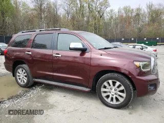 2008 Toyota Sequoia Limited with VIN 5TDZY68A88S010252, listed as a Copart auction lot 52701865 with 375,328 mi miles and Salvage Title. Bid and sale history available at DreamBid. Image 4.