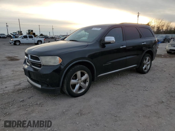 2012 Dodge Durango Citadel with VIN 1C4RDHEG4CC257195, listed as a Copart auction lot 84212444 with 302,456 mi miles and Clean title. Bid and sale history available at DreamBid. Image 1.