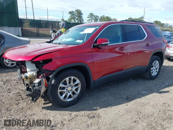 2020 Chevrolet Traverse LT Cloth with VIN 1GNEVGKW0LJ156045, listed as a IAAI auction lot 42050791 with 98,250 mi miles and . Bid and sale history available at DreamBid. Image 18.