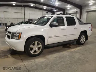 2010 Chevrolet Avalanche LTZ with VIN 3GNVKGE06AG242863, listed as a Copart auction lot 54746485 with 135,399 mi miles and Salvage Title. Bid and sale history available at carsss.com. Image 1.
