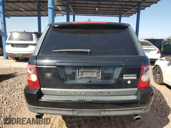 2008 Land Rover Range Rover Sport SC with VIN SALSH23478A174206, listed as a Copart auction lot 48410385 with 176,174 mi miles and Salvage Title. Bid and sale history available at carsss.com. Image 6.