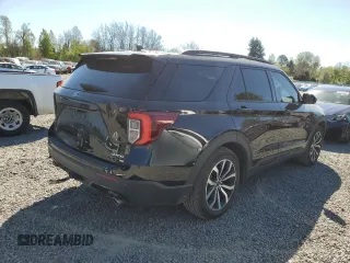 2023 Ford Explorer ST-Line with VIN 1FMSK8KH7PGA10123, listed as a Copart auction lot 45422205 with 29,136 mi miles and Salvage title. Bid and sale history available at DreamBid. Image 3.