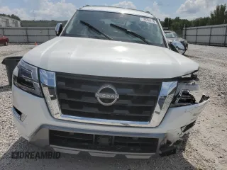 2021 Nissan Armada Platinum with VIN JN8AY2DB4M9794057, listed as a Copart auction lot 70596714 with 0 mi miles and Salvage Title. Bid and sale history available at carsss.com. Image 5.