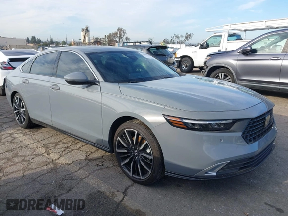2023 Honda Accord Touring with VIN 1HGCY2F81PA035053, listed as a IAAI auction lot 41807628 with 57,422 mi miles and . Bid and sale history available at DreamBid. Image 1.