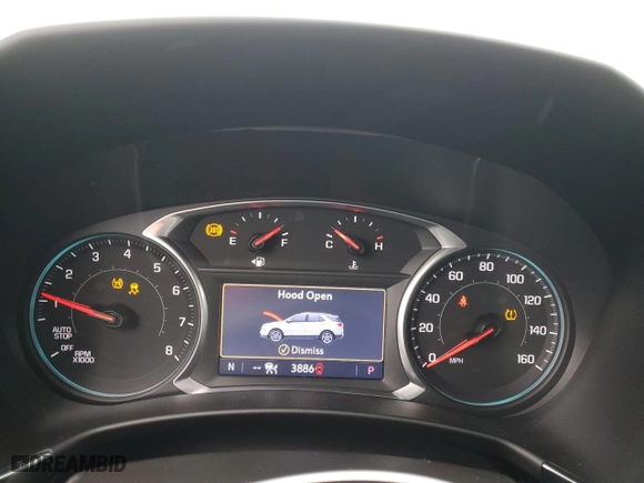 2022 Chevrolet Equinox RS with VIN 3GNAXWEV5NS105793, listed as a Copart auction lot 43912605 with 3,886 mi miles and Salvage Title. Bid and sale history available at carsss.com. Image 9.