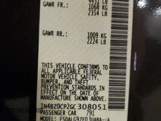 2016 Nissan LEAF S with VIN 1N4BZ0CP2GC308051, listed as a Copart auction lot 50314175 with 52,414 mi miles and Salvage Title. Bid and sale history available at carsss.com. Image 12.