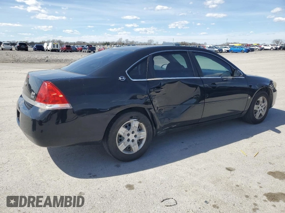 2007 Chevrolet Impala LS with VIN 2G1WB58K979121643, listed as a Copart auction lot 50421595 with 217,344 mi miles and Clean Title. Bid and sale history available at DreamBid. Image 3.