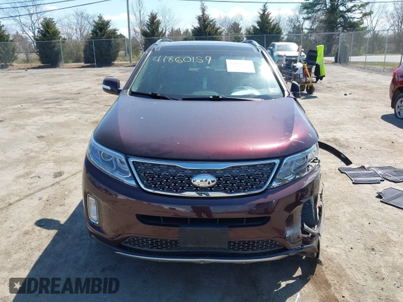 2014 Kia Sorento SX with VIN 5XYKW4A73EG458059, listed as a IAAI auction lot 41860159 with 140,644 mi miles. Bid and sale history available at carsss.com. Image 13.